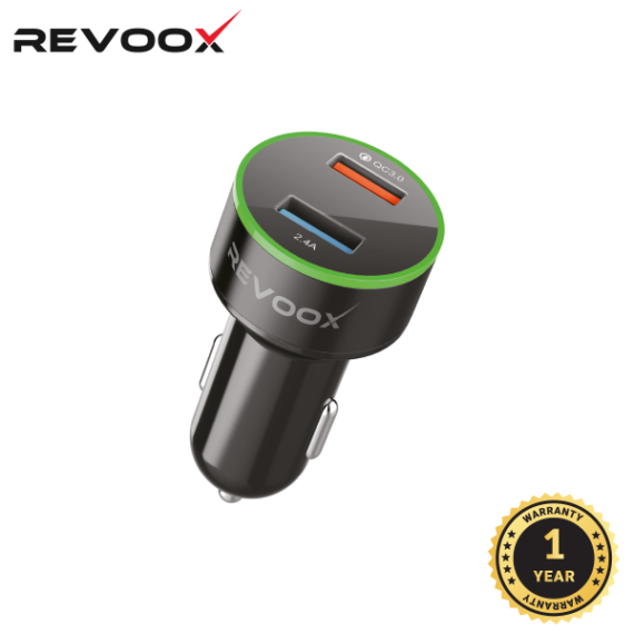 REVOOX CAR CHARGER + CABLE TYPE C RCC-UC01
