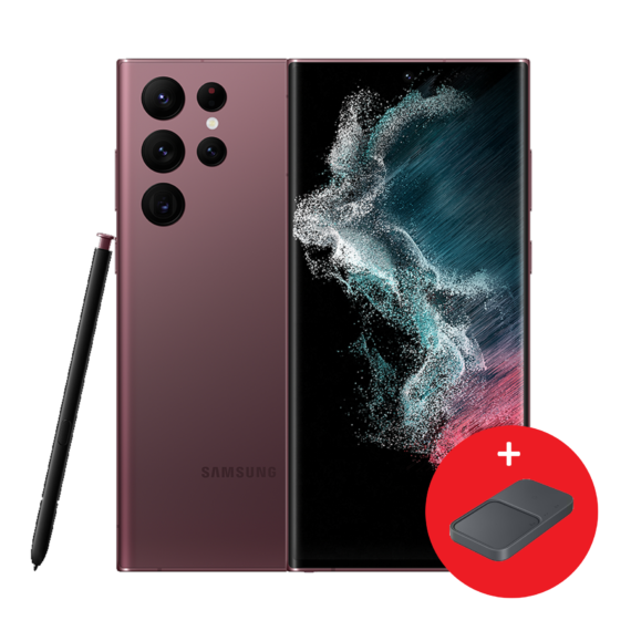 SAMSUNG S22 Ultra Burgundy 6.8&Prime; Snapdragon895 12Go 256Go 5G Dual Sim 40Mpx 108Mpx12Mpx10Mpx10Mpx 12M